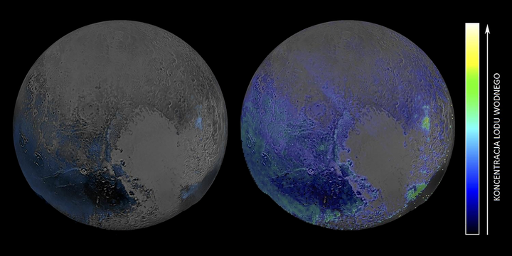 Występowanie wody i lodu wodnego na Plutonie