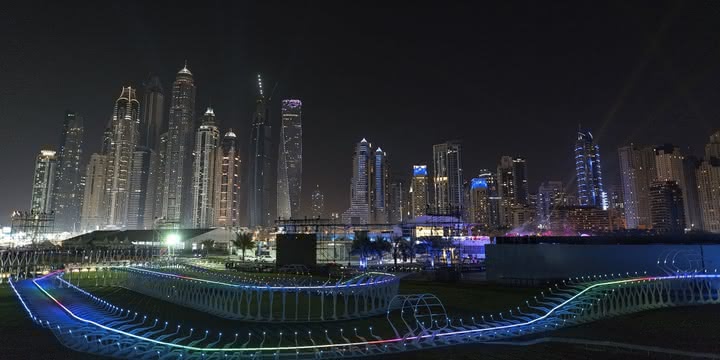 Tor do wyścigów dronów w Dubaju