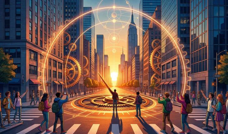 Zegar słoneczny z 1811 roku: Mechanizm Manhattanhenge 2026