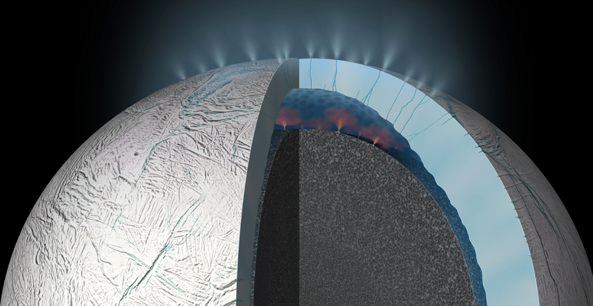 Wizualizacja wnętrza Enceladus