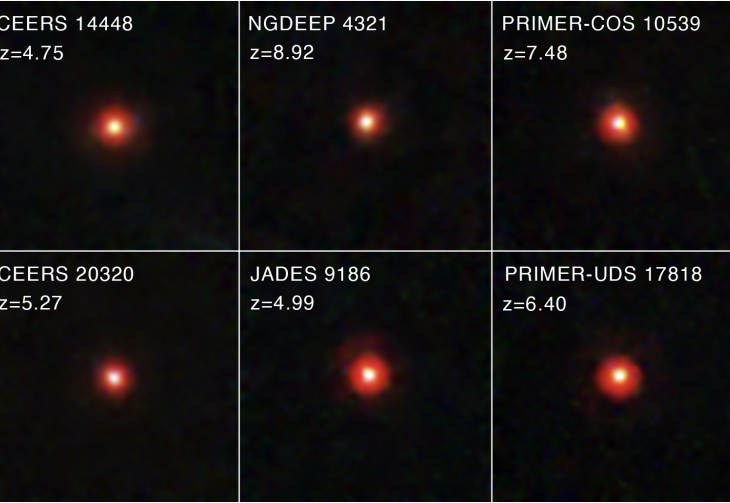 Astronomowie wyjaśniają małe czerwone kropki u zarania Wszechświata