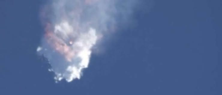 W rakiecie Falcon 9 zawiodła stalowa część