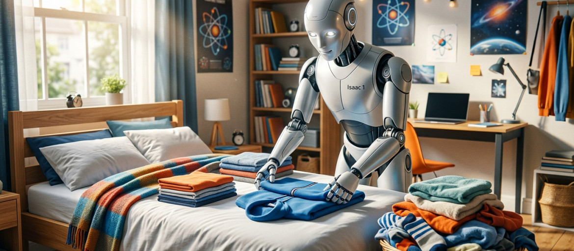 Isaac 1: seryjny robot domowy poskłada pranie i pościele łóżko