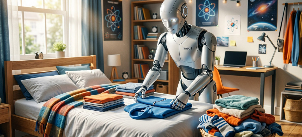 Isaac 1: seryjny robot domowy poskłada pranie i pościele łóżko