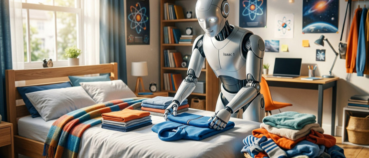 Isaac 1: seryjny robot domowy poskłada pranie i pościele łóżko