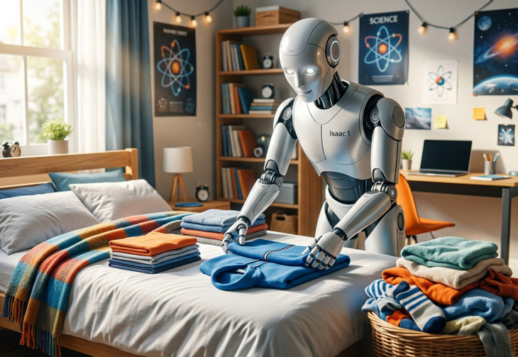 Isaac 1: seryjny robot domowy poskłada pranie i pościele łóżko
