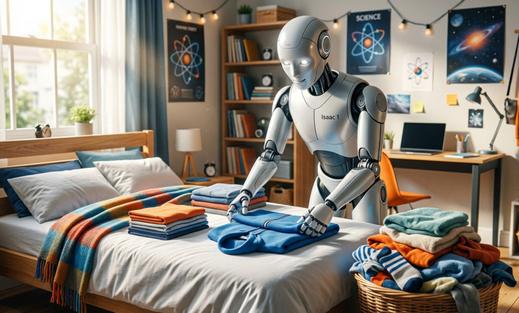 Isaac 1: seryjny robot domowy poskłada pranie i pościele łóżko