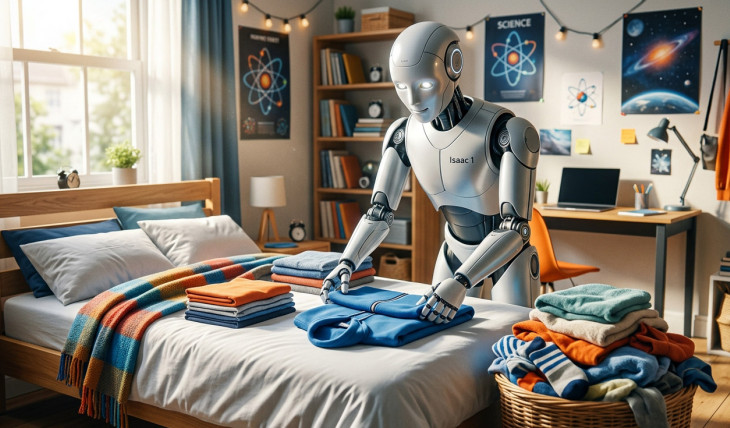 Isaac 1: seryjny robot domowy poskłada pranie i pościele łóżko