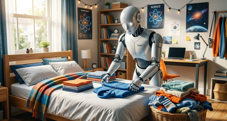 Isaac 1: seryjny robot domowy poskłada pranie i pościele łóżko