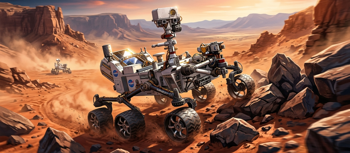 Dziesięciokrotnie szybszy od Perseverance: NASA testuje łazik ERNEST