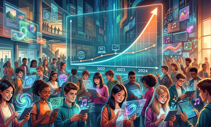 Generatywna AI w trzy lata zdobyła połowę populacji. To tempo szybsze niż internetu