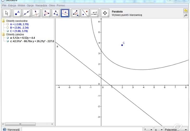 Narzędzia matematyczne dla ucznia: GeoGebra (2)