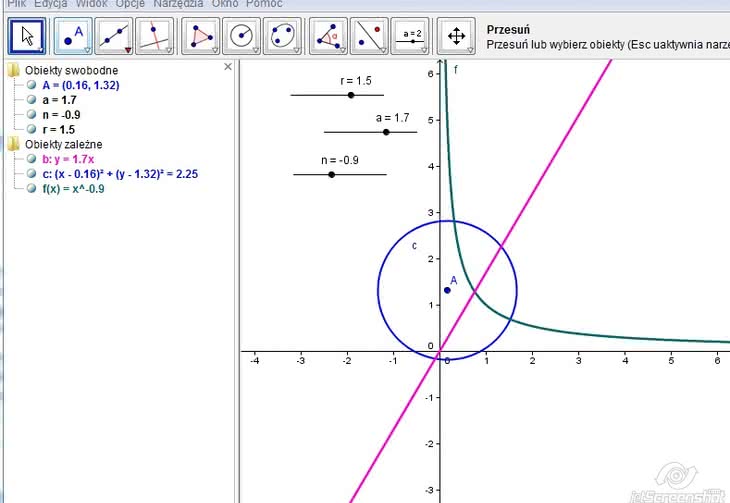 Narzędzia matematyczne dla ucznia: GeoGebra (5)