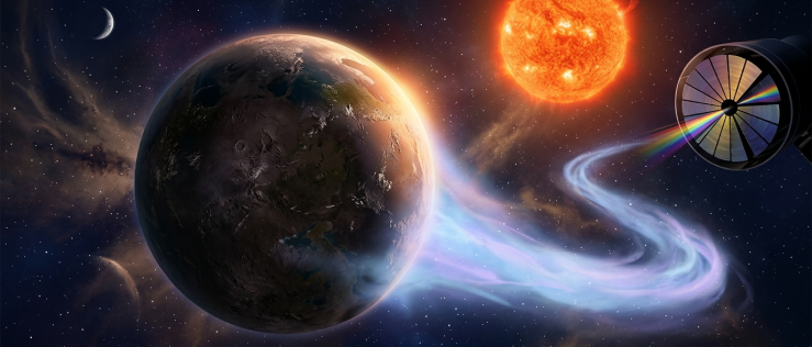Hel potwierdza atmosferę na skalistej planecie LHS 1140 b