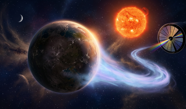 Hel potwierdza atmosferę na skalistej planecie LHS 1140 b