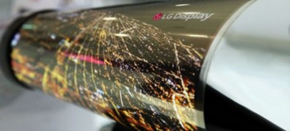 Ekran OLED zwijany w rolkę