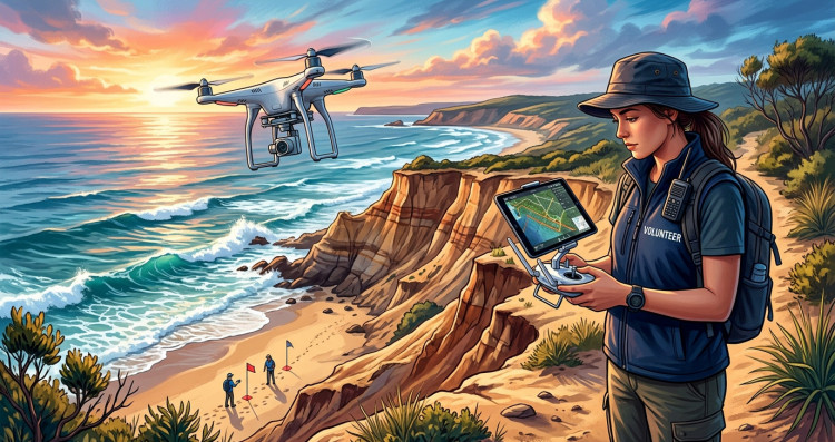 Precyzja co do 5 centymetrów: drony wolontariuszy mierzą erozję australijskich plaż