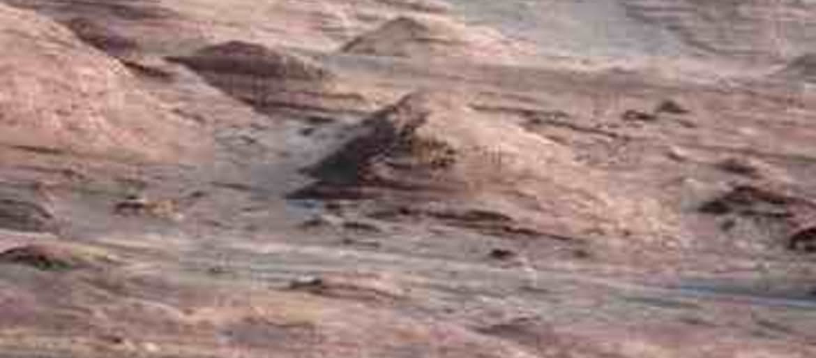 Łazik Curiosity - wspinaczka na górę Sharp