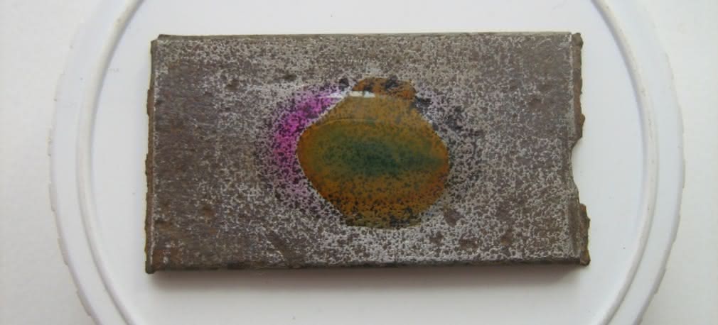 Elektrochemiczna korozja stali w odczynniku ferroksylowym