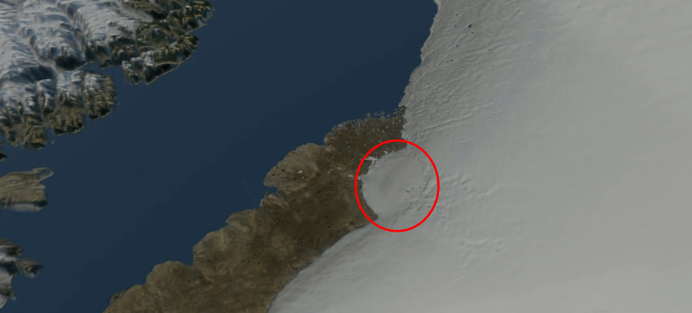 Grenlandzki krater, który może wiele wyjaśnić