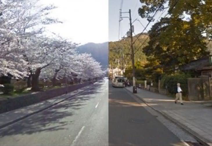 Machina czasu w Google Street View