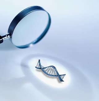 Wizualizacja śladu DNA