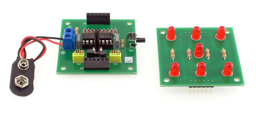 AVT1661 Elektroniczna kostka do gry