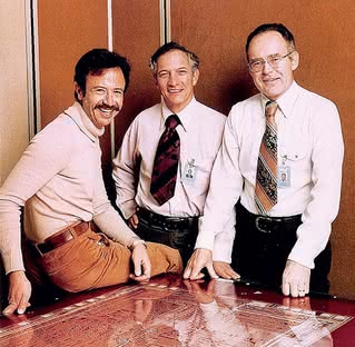 . Andrew Grove, Robert Noyce i Gordon Moore w 1978 r.