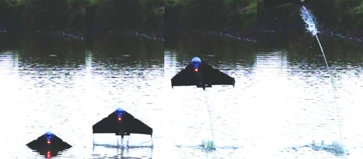 Robot wyskakujący z wody na ponad 20 metrów