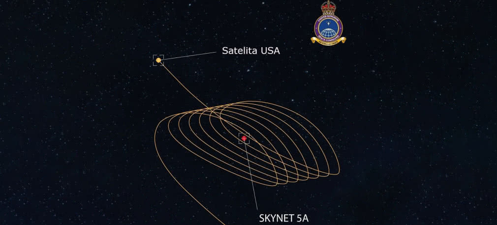 Amerykański satelita zbliża się do brytyjskiego na orbicie