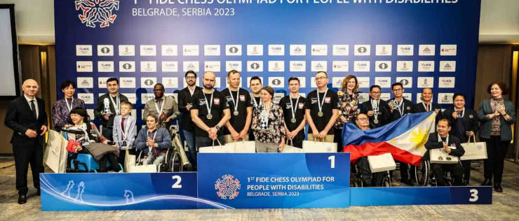 Reprezentacja Polski zwycięzcą I Olimpiady Szachowej dla Osób z Niepełnosprawnościami