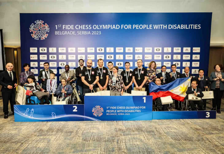 Reprezentacja Polski zwycięzcą I Olimpiady Szachowej dla Osób z Niepełnosprawnościami