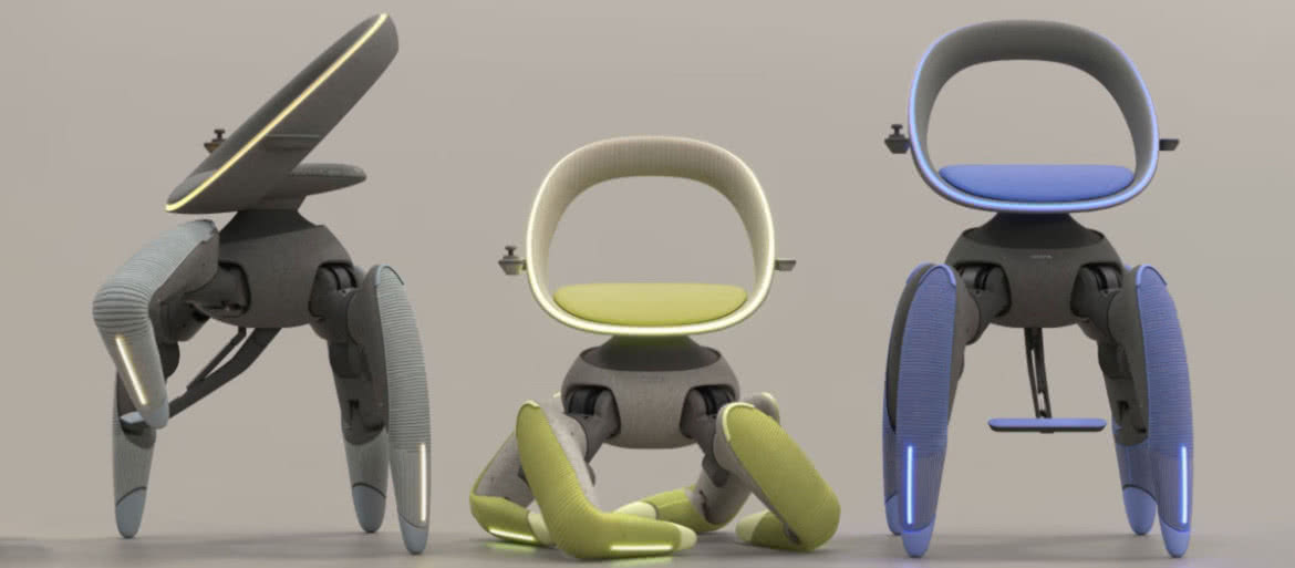 Zamiast tradycyjnego wózka inwalidzkiego - robot w kształcie krzesła na przegubowych nogach