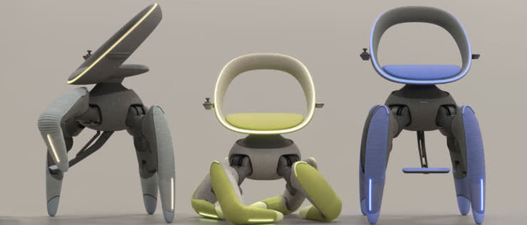 Zamiast tradycyjnego wózka inwalidzkiego - robot w kształcie krzesła na przegubowych nogach