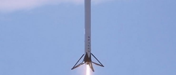 Falcon 9 w oceanie