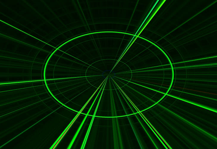Laser w kształcie świetlistych pierścieni zamiast prostej wiązki