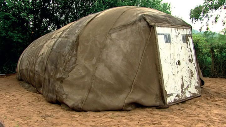 Concrete Canvas Shelter - betonowy namiot