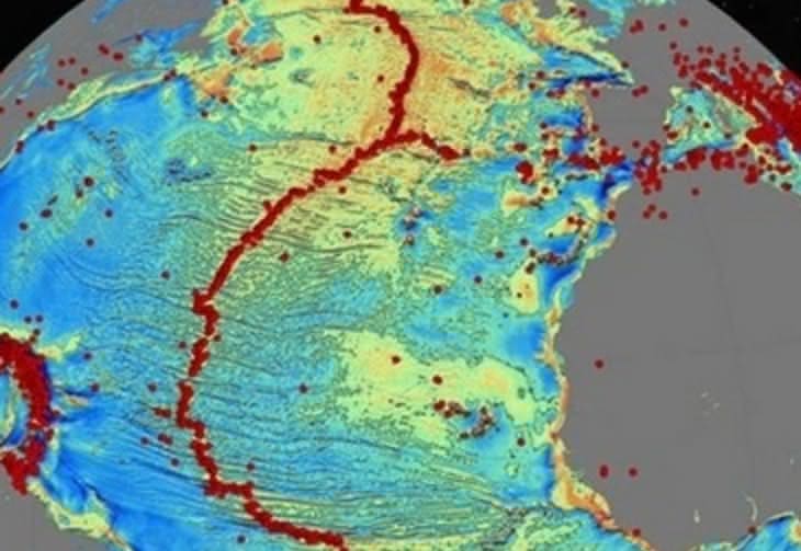 Szczegółowa mapa dna oceanów