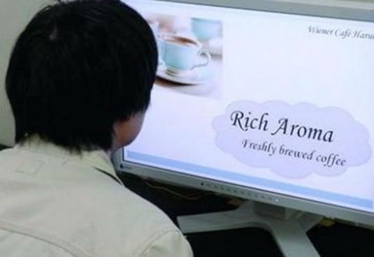 Pachnący wyświetlacz LCD