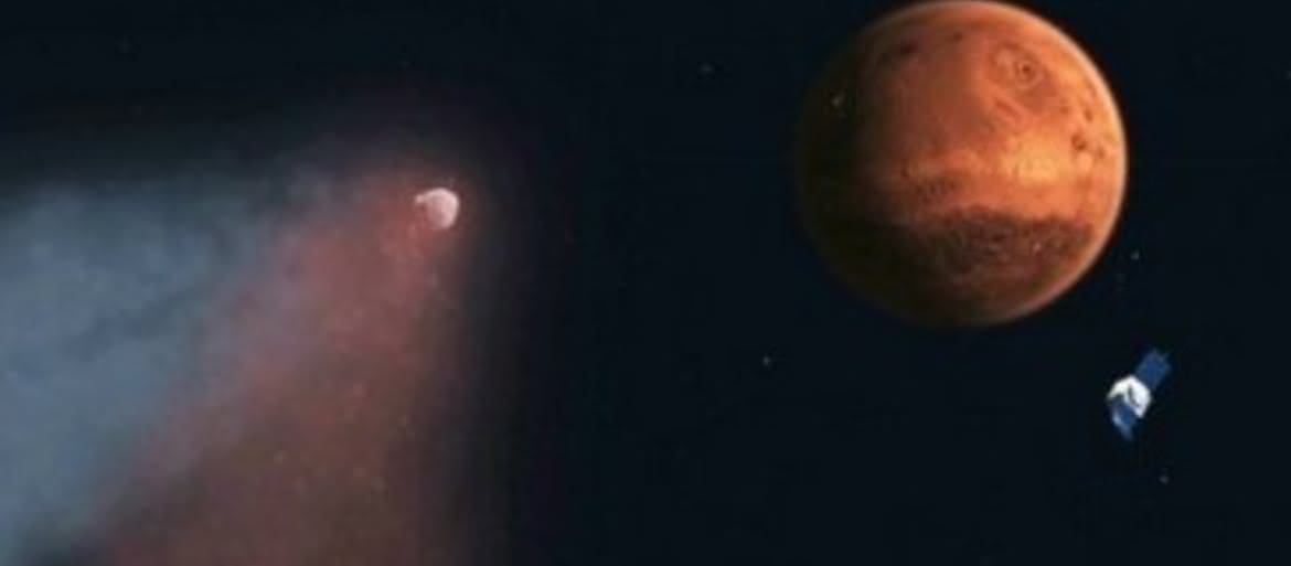 Kometa zmieniła atmosferę Marsa