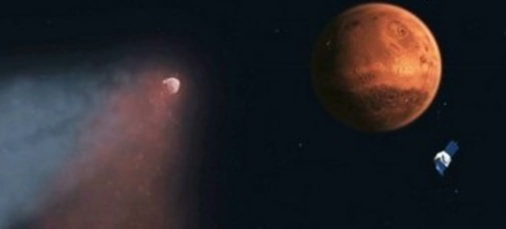 Kometa zmieniła atmosferę Marsa