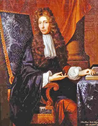 3. Portret Roberta Boyle'a (1627-1691), pędzla J. Kersebooma