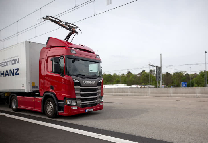 Trakcja elektryczna na niemieckiej autostradzie