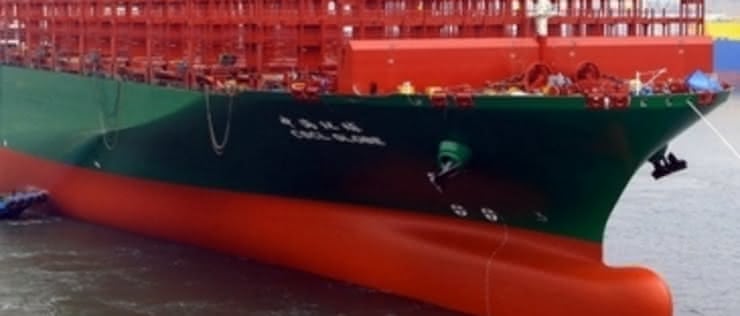 Pierwsza podróż kontenerowego rekordzisty