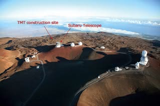 Miejsce budowy teleskopu TMT na szczycie Mauna Kea