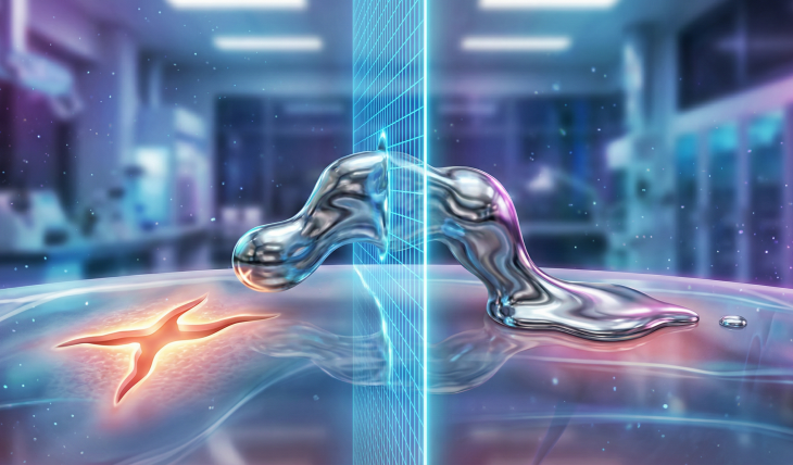 Płynny robot przeciska się przez kraty i scala rany