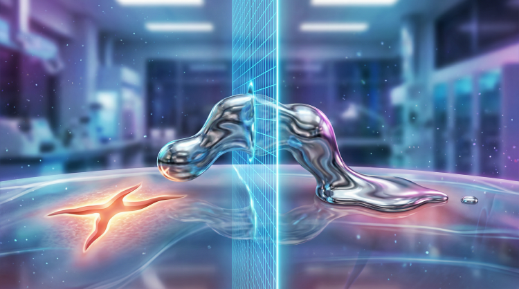 Płynny robot przeciska się przez kraty i scala rany