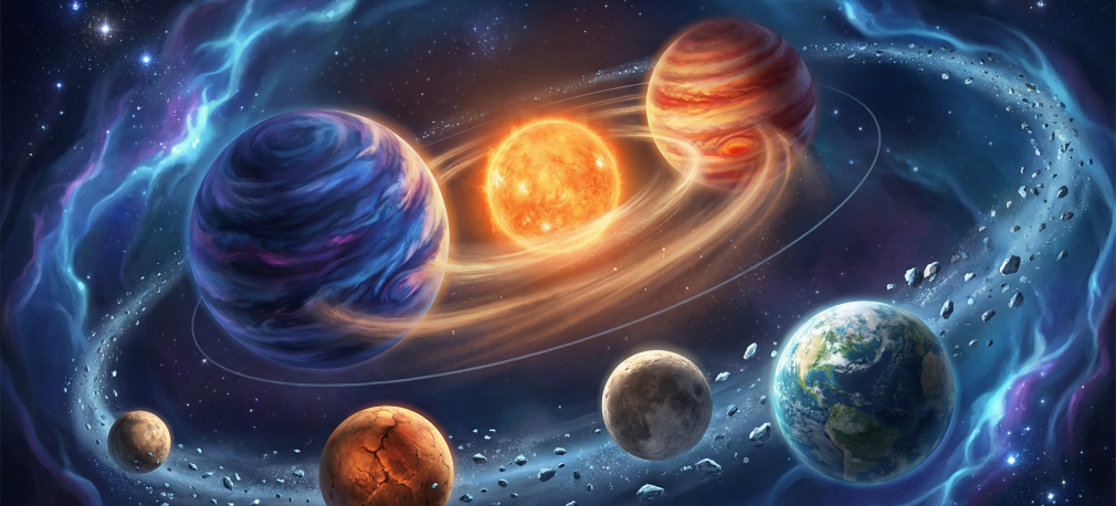 Skała poza gigantami - układ planetarny wywrócony na lewą stronę