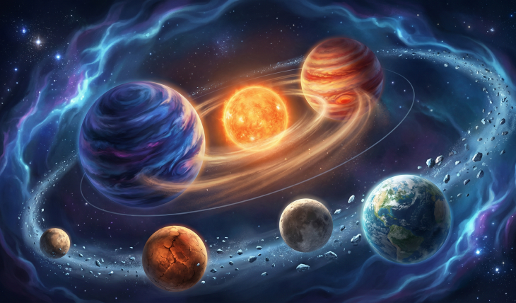 Skała poza gigantami - układ planetarny wywrócony na lewą stronę