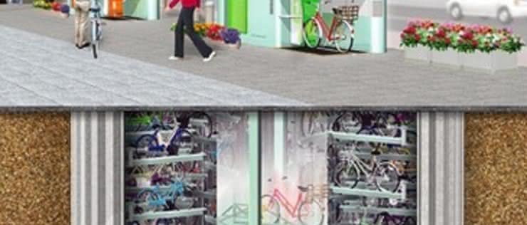 Parking rowerowy – poziom Japonia